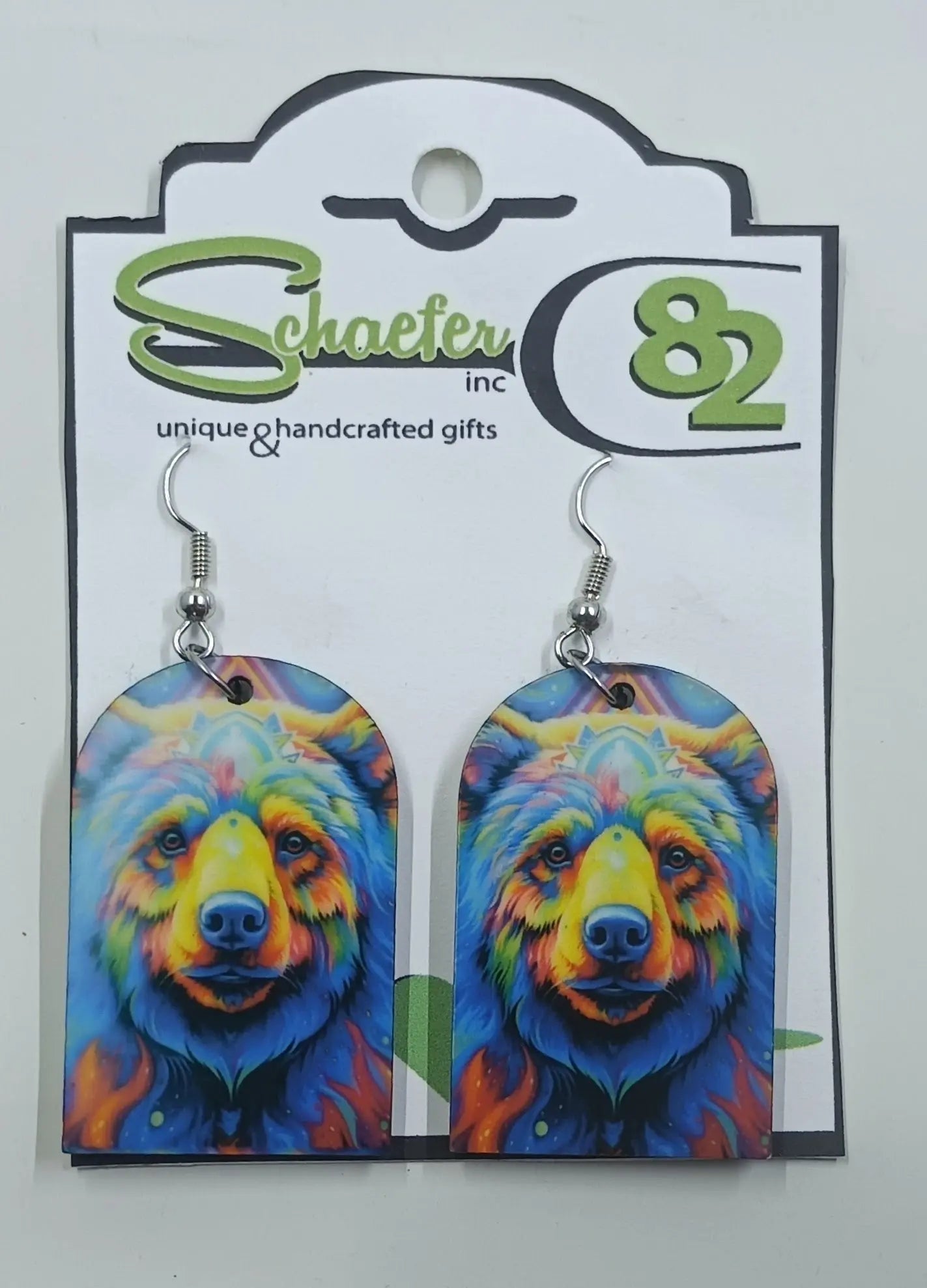Colorful Bear Earrings - Round The Mountain Gift Shop