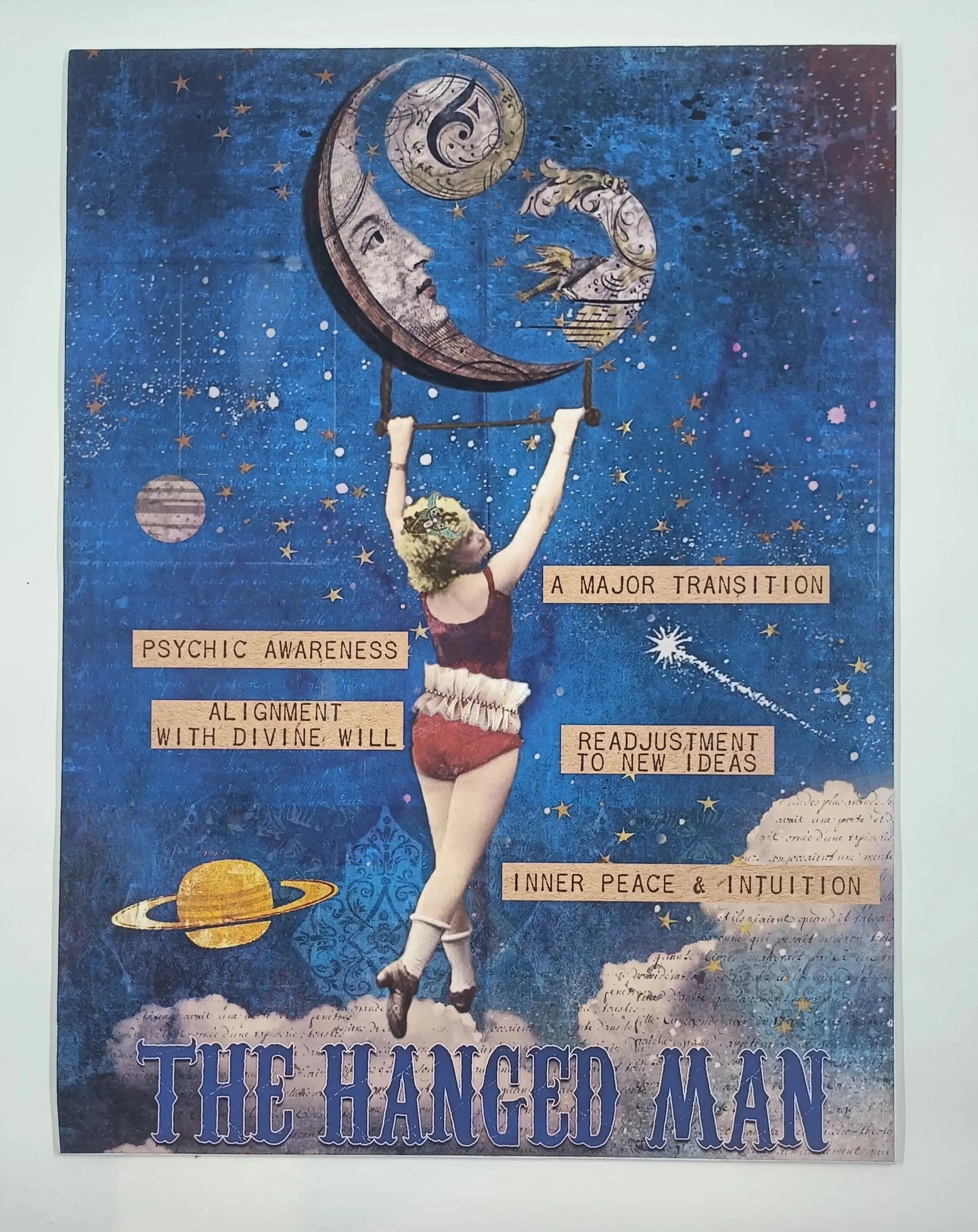 The Hanged Man Tarot Card Canvas Wall Décor Round The Mountain Gift Shop