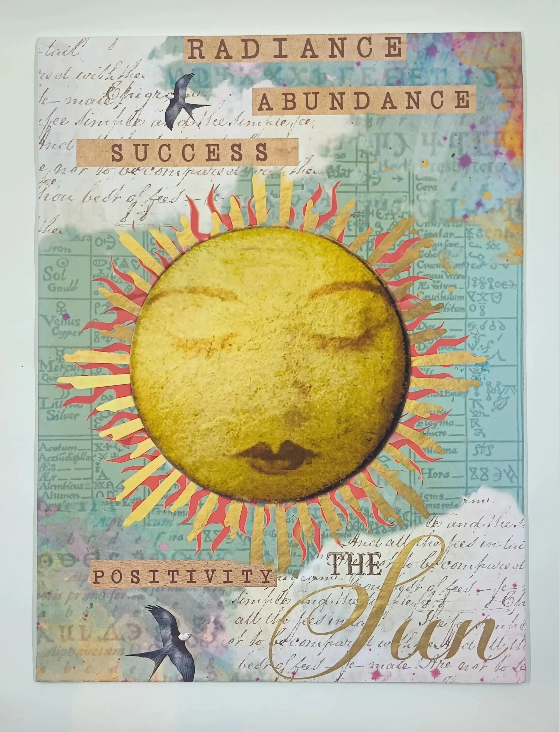 Sun Tarot Card Art Round The Mountain Gift Shop