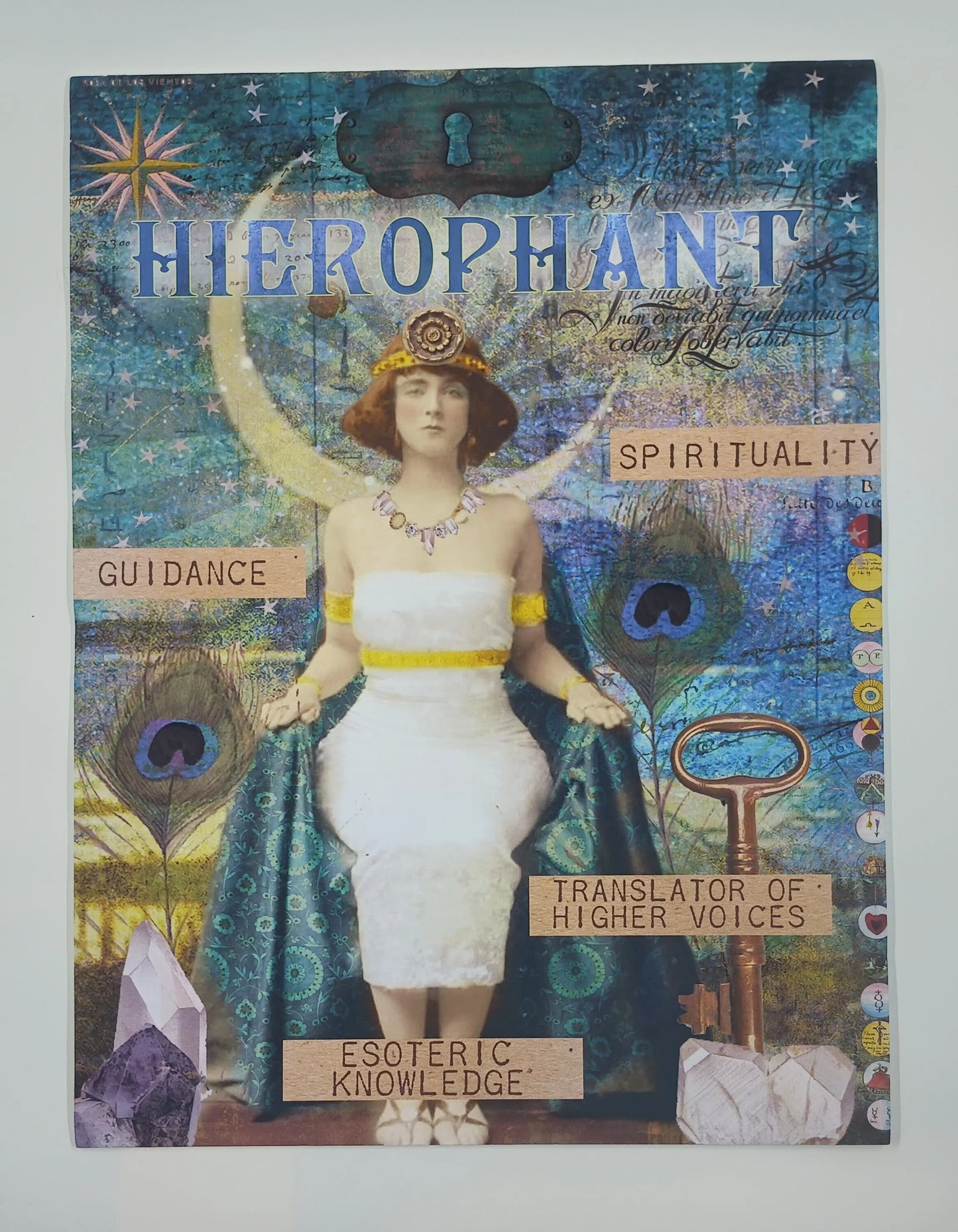 The Hierophant Tarot Card Canvas Round The Mountain Gift Shop